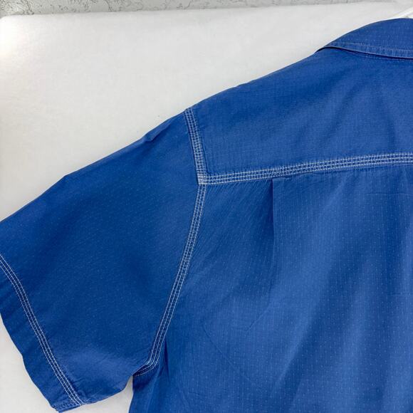 Tommy Bahama RELAX Island Blue Short Sleeve Button Down Shirt Size S Approx - Picture 7 of 15